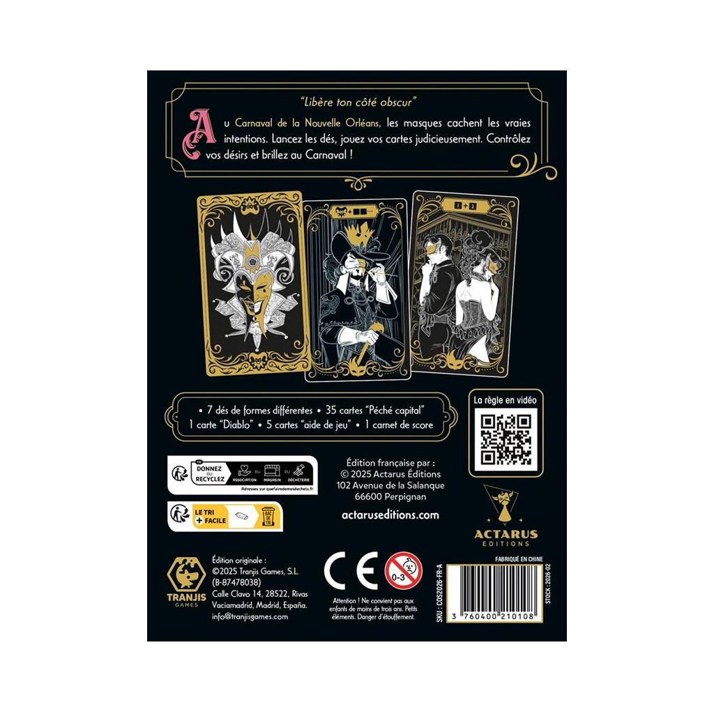 CARNIVAL OF SINS - AS2TREFLE FAITES VOS JEUX - 26150 DIE1