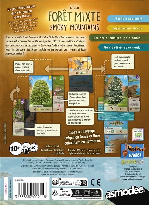 Forêt Mixte Smoky Mountains - AS2TREFLE FAITES VOS JEUX - 26150 DIE1